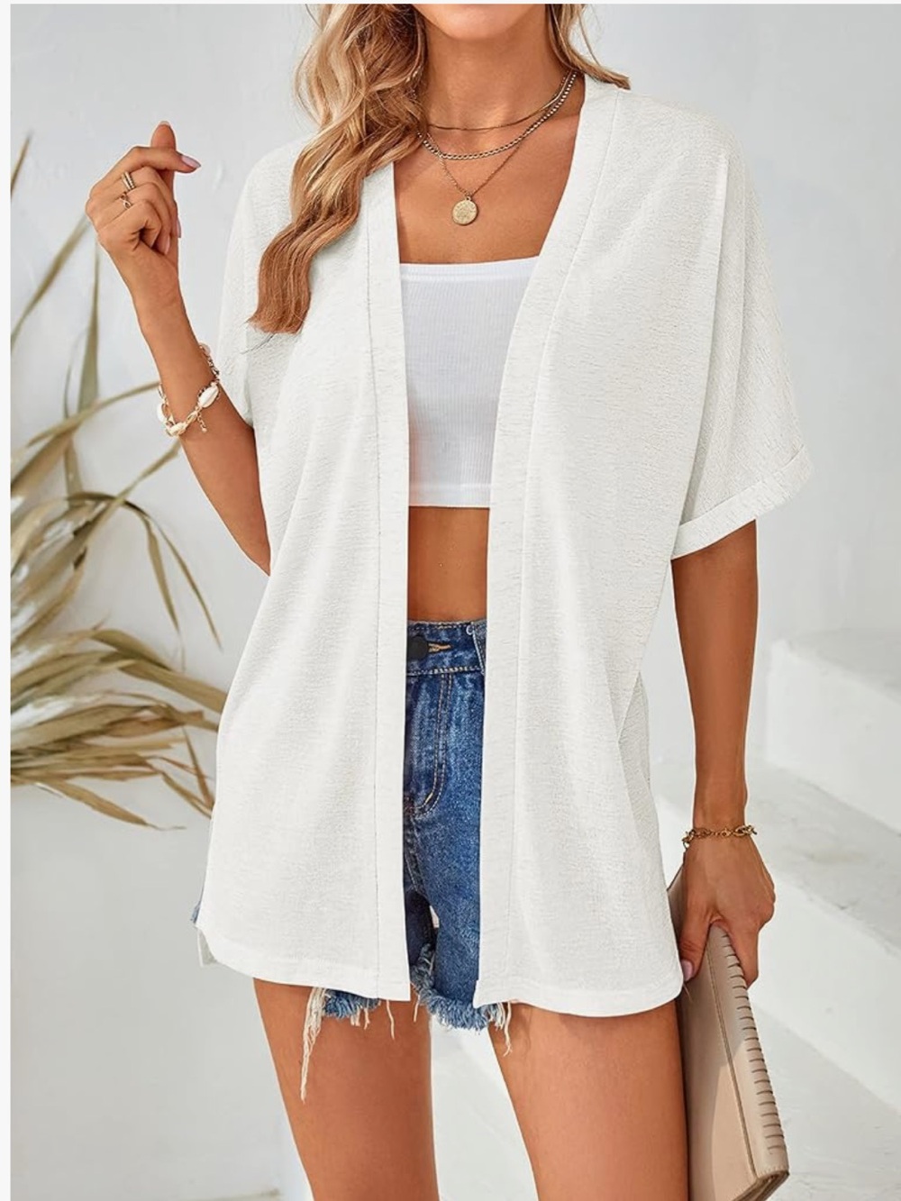 🤍 Open-Front Kimono Wrap - Picture 2 of 4